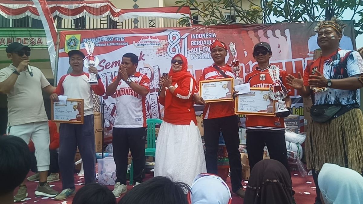 Semarak HUT RI ke-81, Desa Petir Gelar Jalan Sehat dan Senam Bersama, 2.000 Kupon Dibagikan