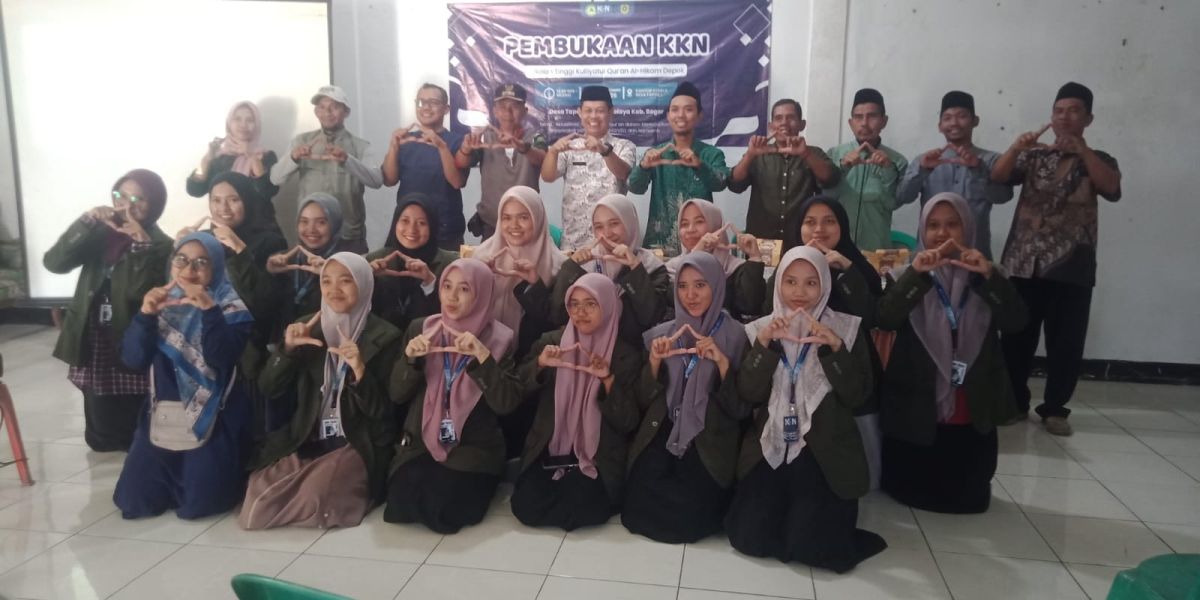 KKN STKQ Al-Hikam Depok Resmi Dibuka di Desa Tapos 1, Fokus Berantas Buta Huruf Al-Qur’an