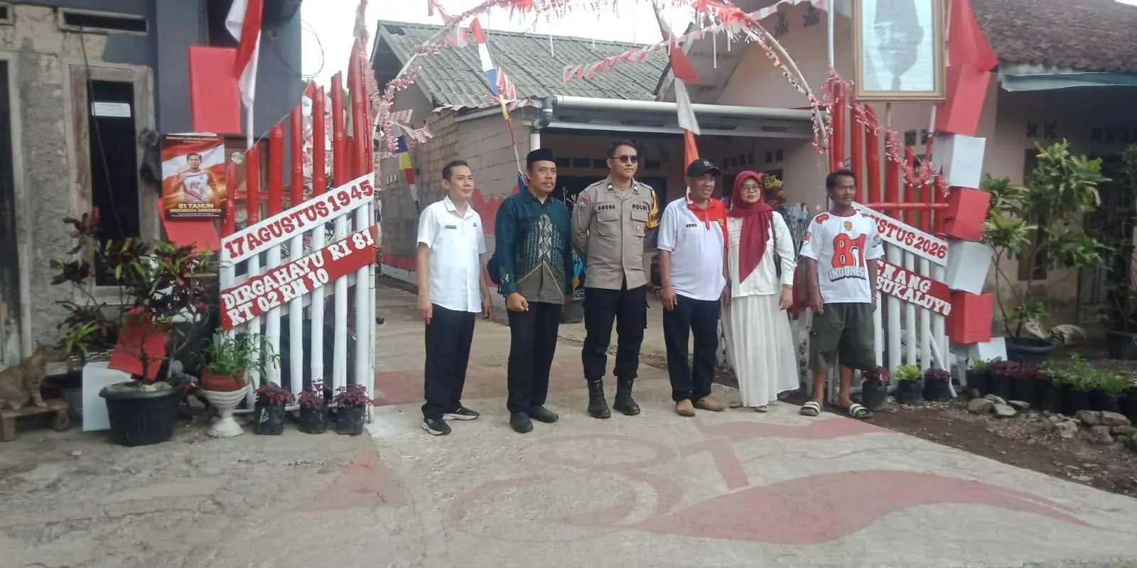 Semarak HUT RI ke-81, Warga Desa Sukaluyu Adu Kreativitas Lewat Lomba Gapura dan Kebersihan