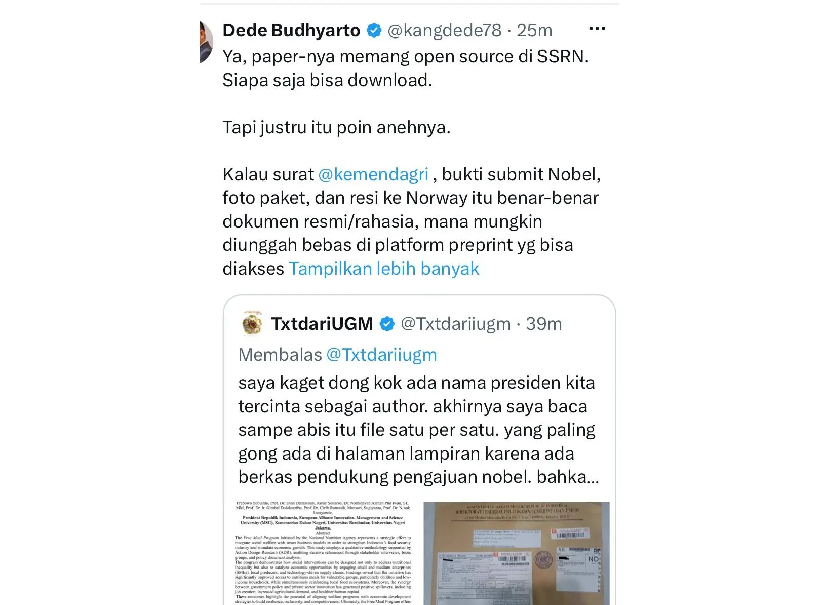 Soroti Isu Paper MBG di SSRN, Dede Budhyarto: Jangan Samakan Dokumen Liar dengan Sikap Negara