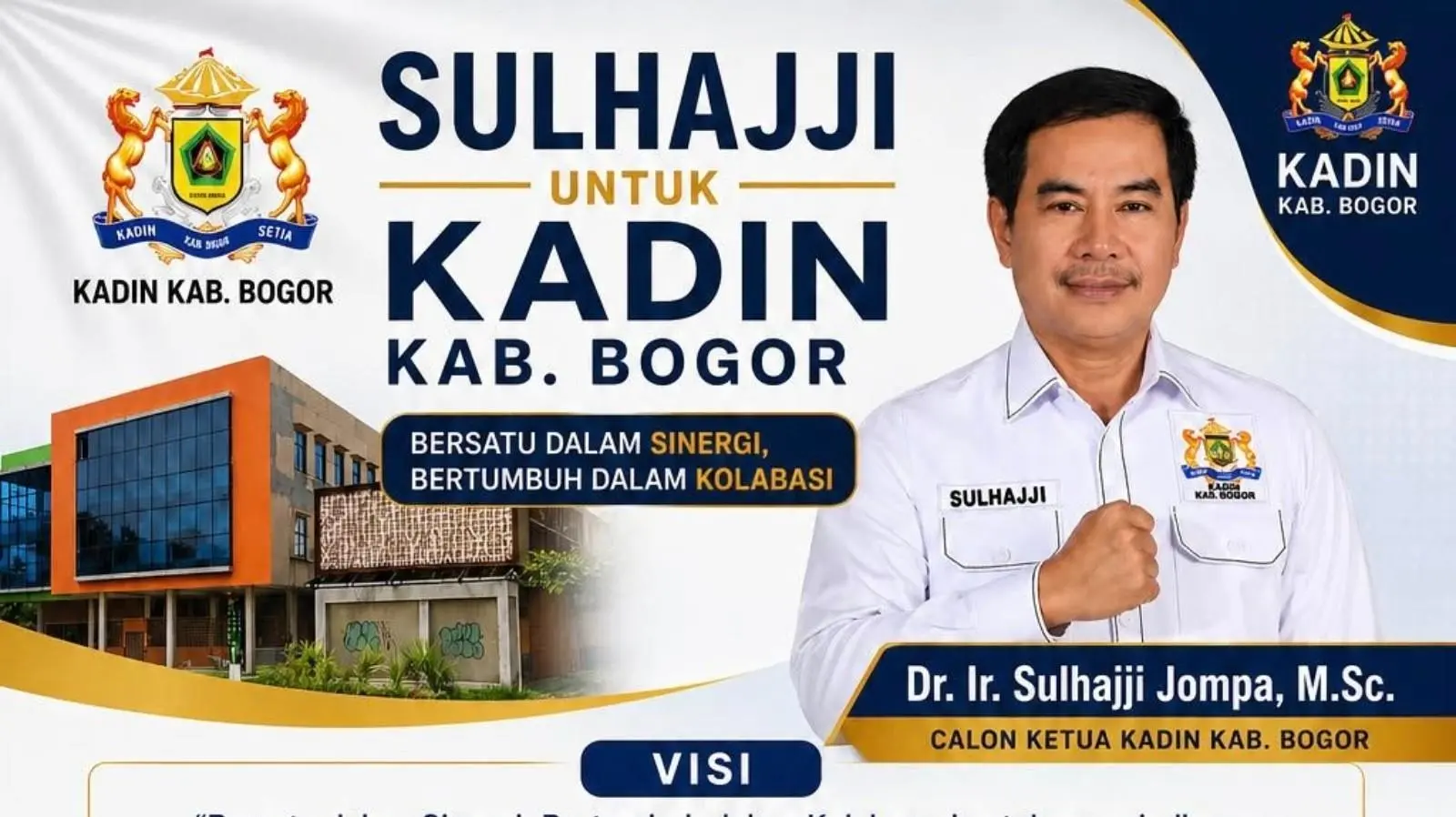 Sulhajji Jompa Siap Ramaikan Mukab Kadin Kabupaten Bogor, Usung Semangat Satu Tujuan, Satu Langkah, Satu Kadin