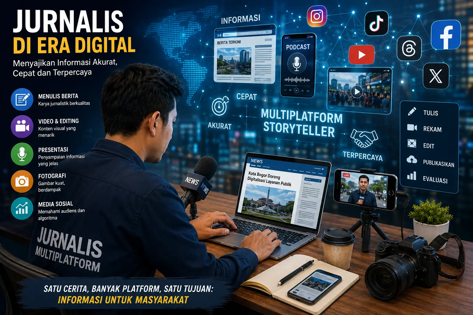 IWO Bogor Raya Satukan Wartawan Hadapi Era Multiplatform