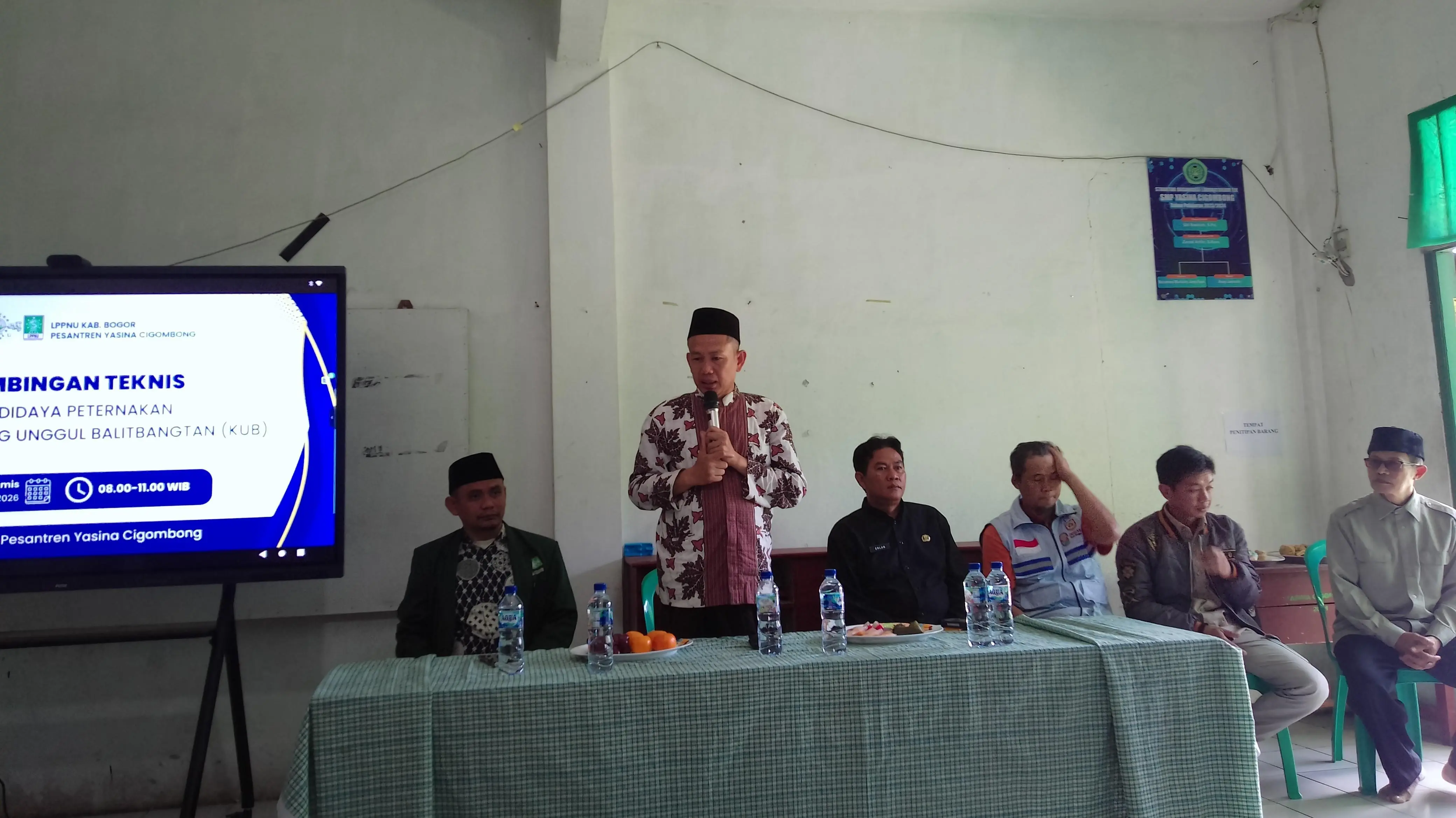 LPPNU Kabupaten Bogor Gelar Bimtek Budidaya Ayam KUB di Pesantren Yasina Cigombong