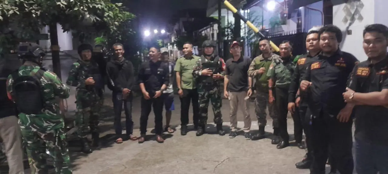 GRIB Jaya PAC Beji dan Koramil 02 Beji Gelar Patroli Keamanan Bersama di Malam Akhir Pekan