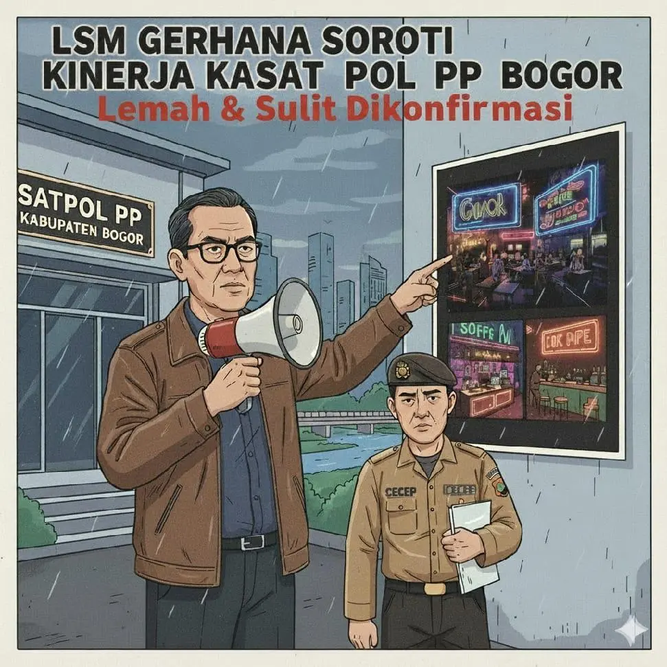 LSM Gerhana Soroti Kinerja Kasatpol PP Kabupaten Bogor