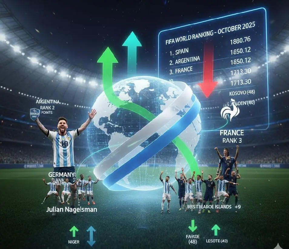 Argentina Kembali Dominasi Ranking FIFA, Jerman Bangkit