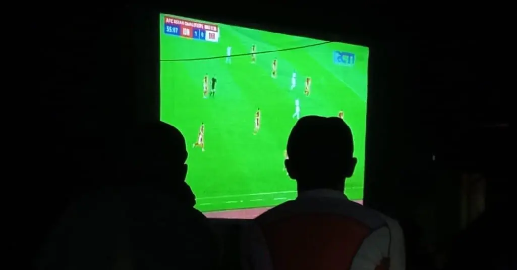 Warga Cibedug Girang Sukatani Antusias nonton bareng Timnas Vs Bahrain