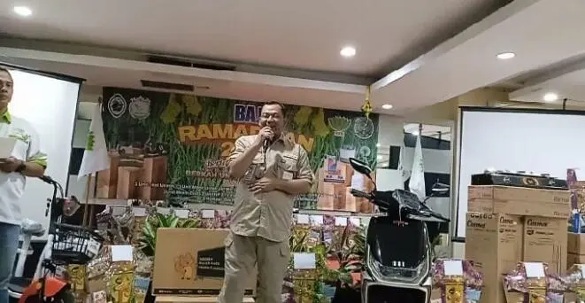 Bumi Alam Jati buka puasa bersama petani sekaligus bagi-bagi doorprez