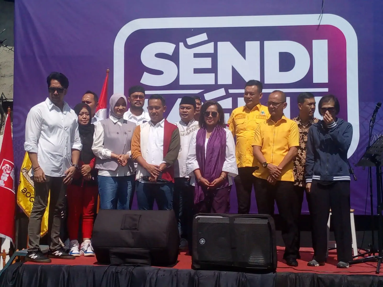 Rumah pemenangan Sendi – Melli diresmikan
