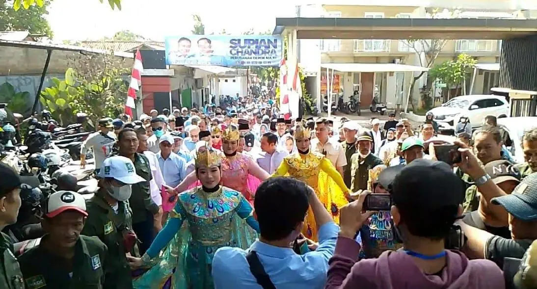 Pendaftaran Calon Wali Kota Depok SS dan Chandra Rahmansyah dihantarkan Ribuan Masa