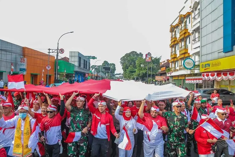 Kirab Merah Putih Event Satu-Satunya Di Kota Bogor Se- Indonesia