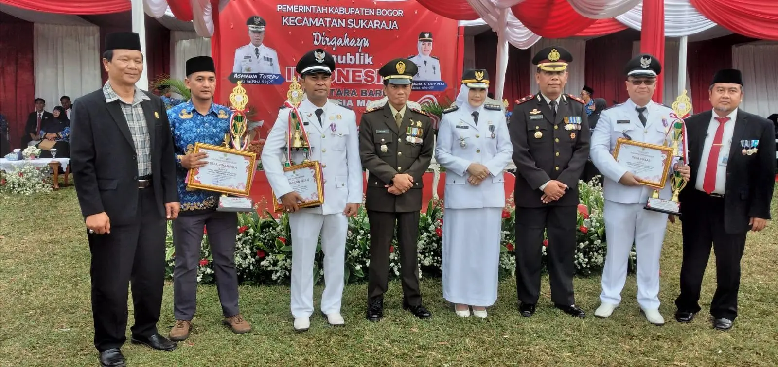 Banjir Penghargaan dalam Rangkaian Kegiatan Peringatan HUT RI ke-79 Tingkat Kecamatan Sukaraja