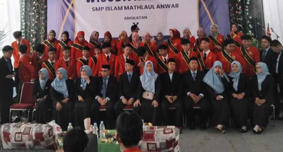 Ini Pesan Kepala Sekolah SMP Islam Mathlaul Anwar kepada Orang Tua saat Pelepasan