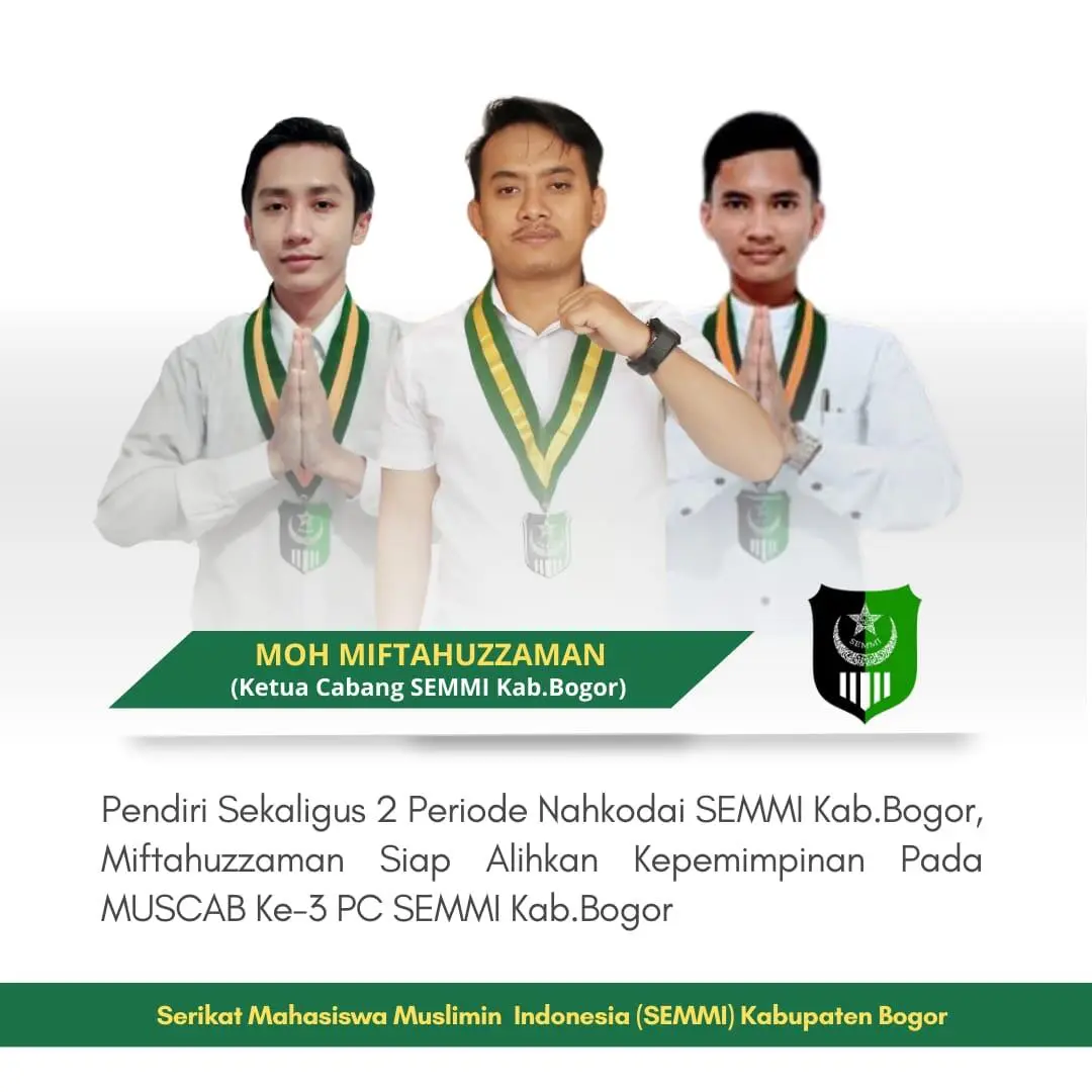 Dua Periode Nahkodai Semmi Kabupaten Bogor, Miftahuzzaman siap Alihkan Kepemimpinan pada Muscab Ke-lll
