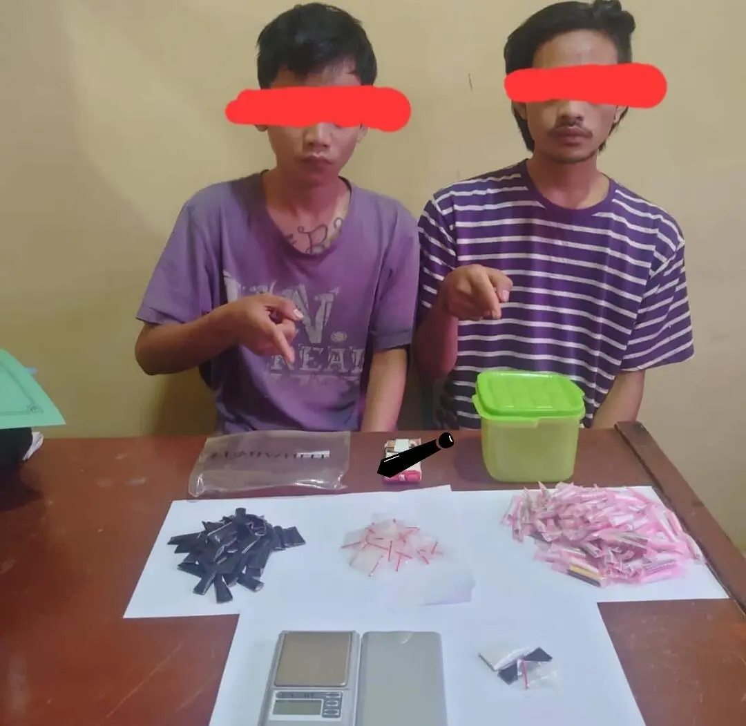 Dua Pemuda Pemilik Narkotika Jenis Sabu Diringkus Polisi