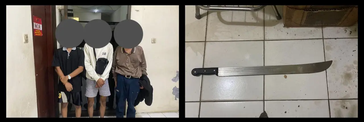 Polsek Cibinong Amankan Tiga Remaja Hendak Melakukan Tawuran