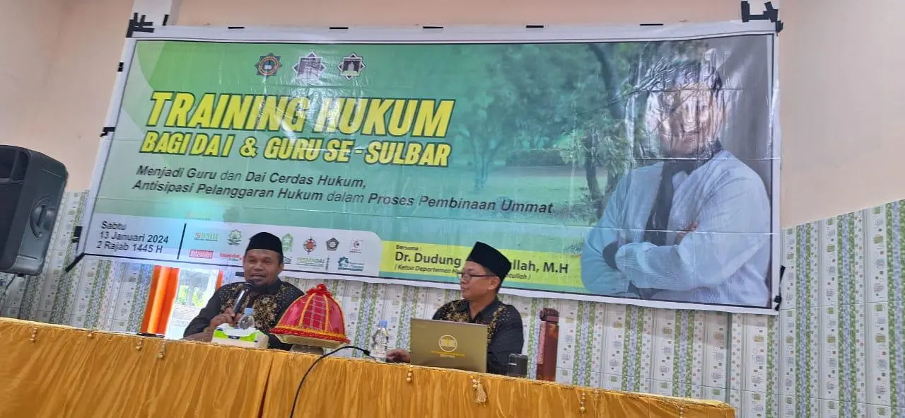 UU No.1 Tahun 2024 disahkan, Guru dan Dai se-Sulbar langsung adakan Training Hukum
