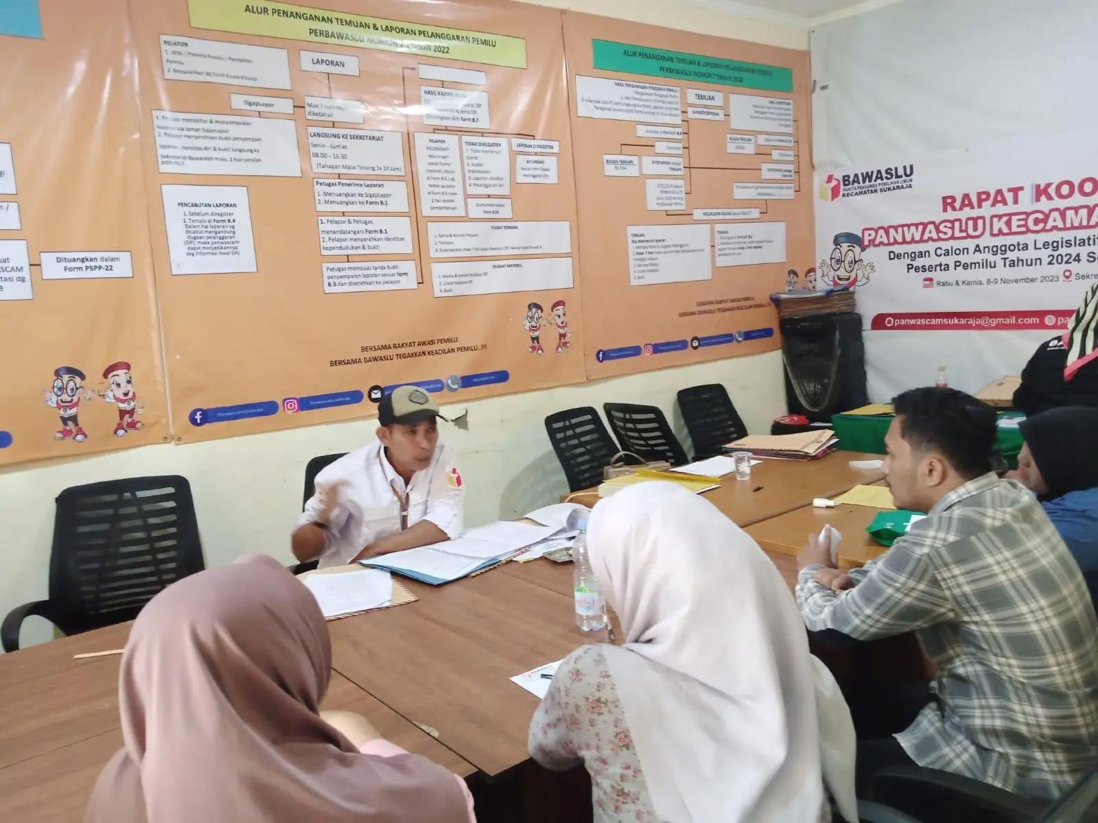 Panwascam Sukaraja Optimis Penuhi Kebutuhan PTPS di Kecamatan Sukaraja