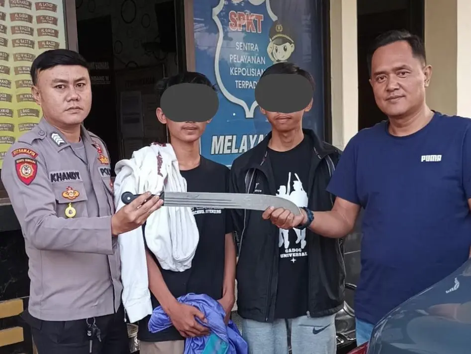 Dua Orang Remaja diamankan Polsek Cisarua