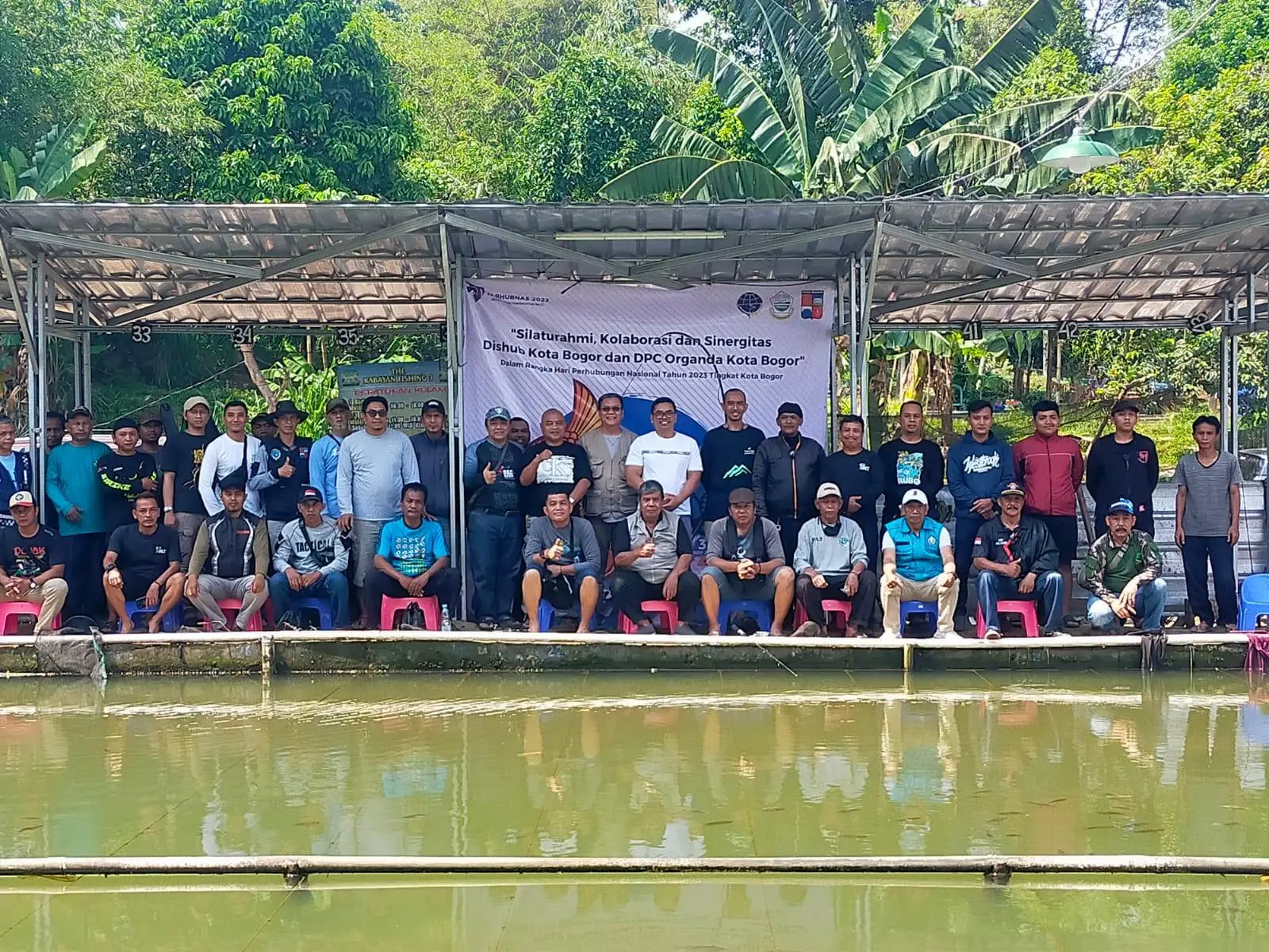 Meriahkan Harhubnas 2023, Dishub Bekerjasama dengan DPC Organda Kota Bogor Gelar Lomba Mancing