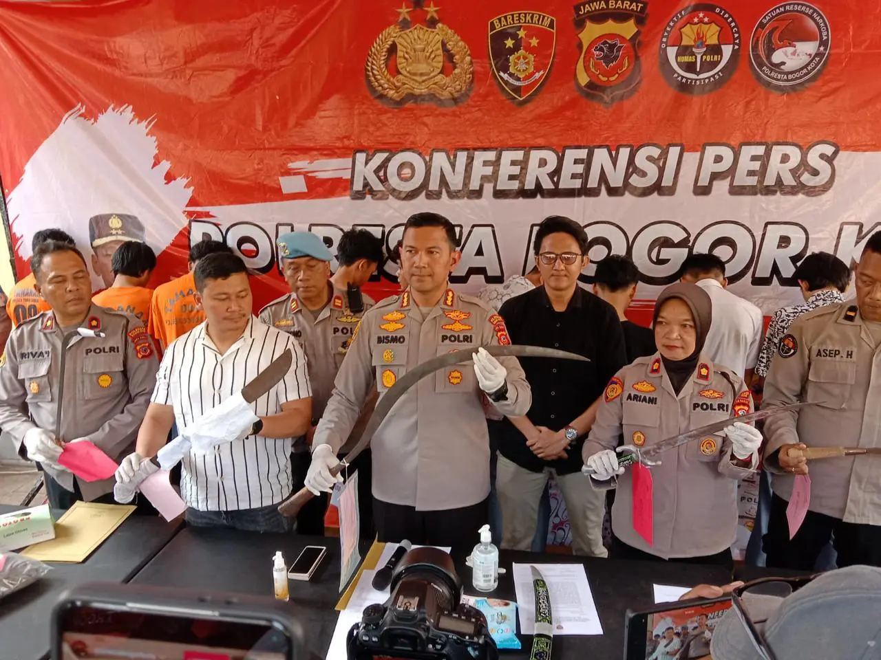 11 Pelaku Aksi Tawuran Berhasil Diamankan Jajaran Satreskrim Polresta Bogor Kota