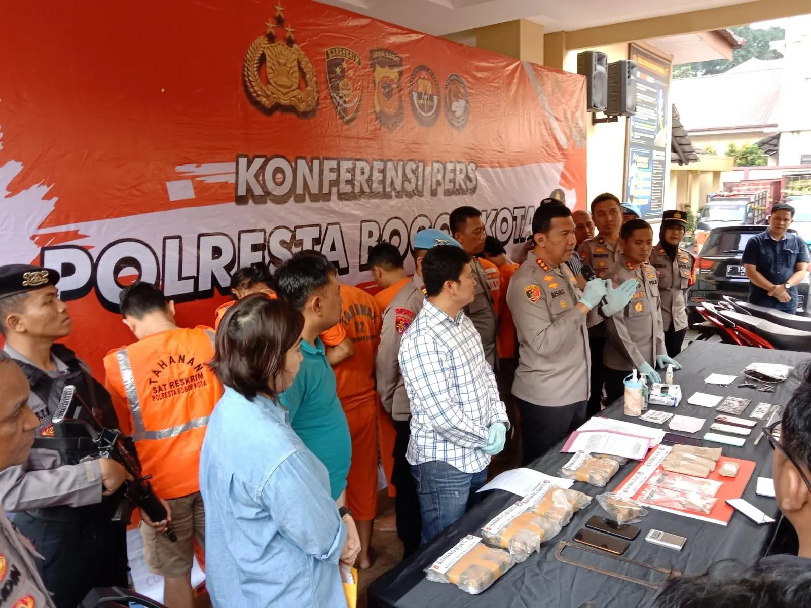 Bandar Narkoba, Curanmor dan Curas Dibekuk Jajaran Polresta Bogor Kota