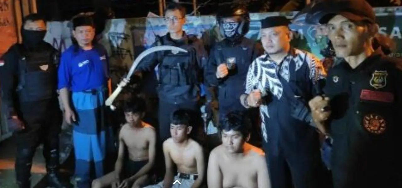 Hendak Tawuran Tiga Pemuda Diamankan Polisi