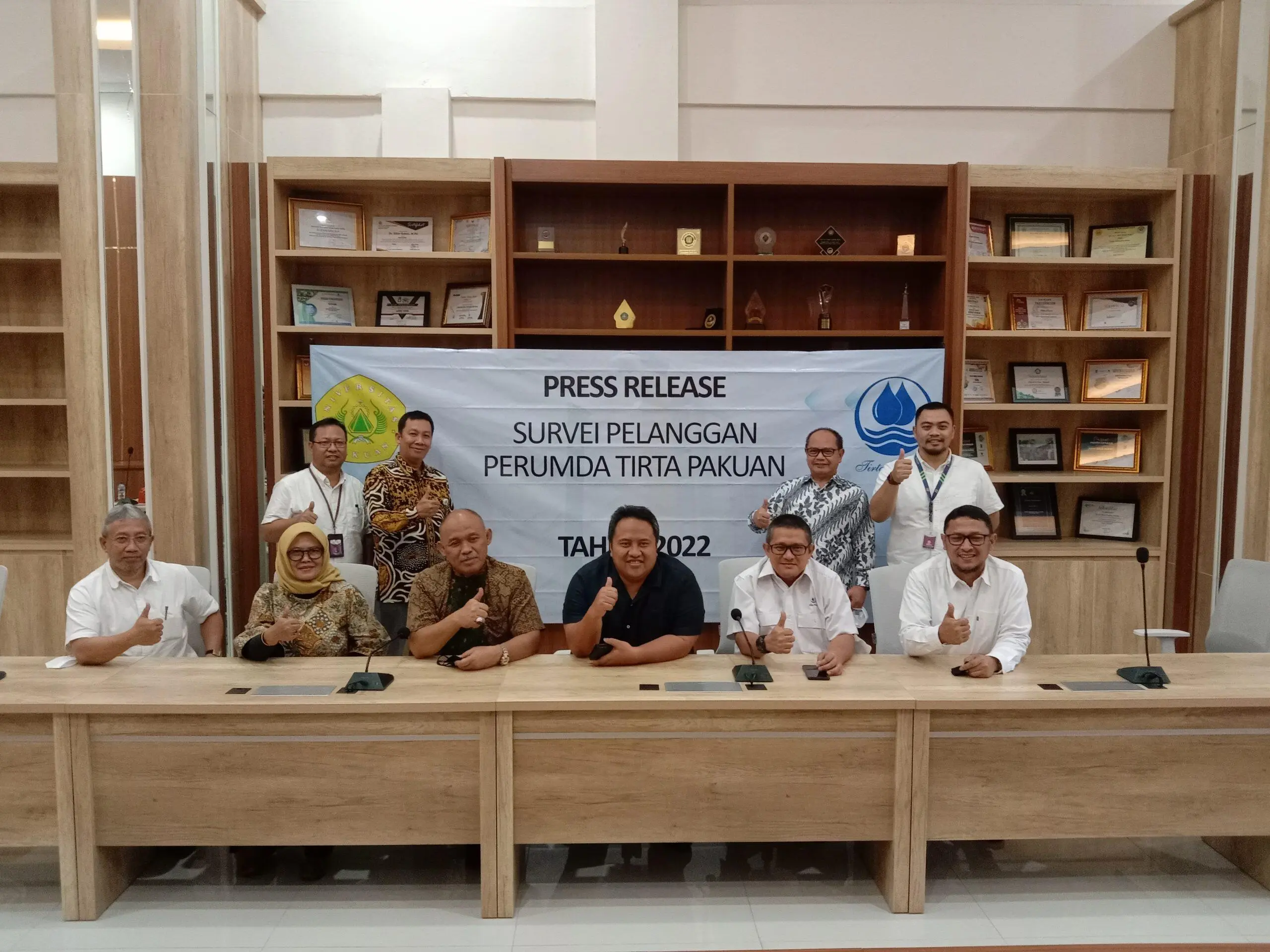 Berdasarkan Survei Universitas Pakuan, Perumda Tirta Pakuan Mendapatkan Nilai Baik