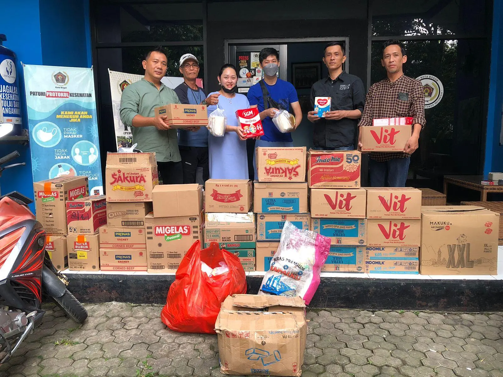 Sebagai Wujud Kepedulian, PWI Kota Bogor Salurkan Bantuan Untuk Korban Gempa Cianjur