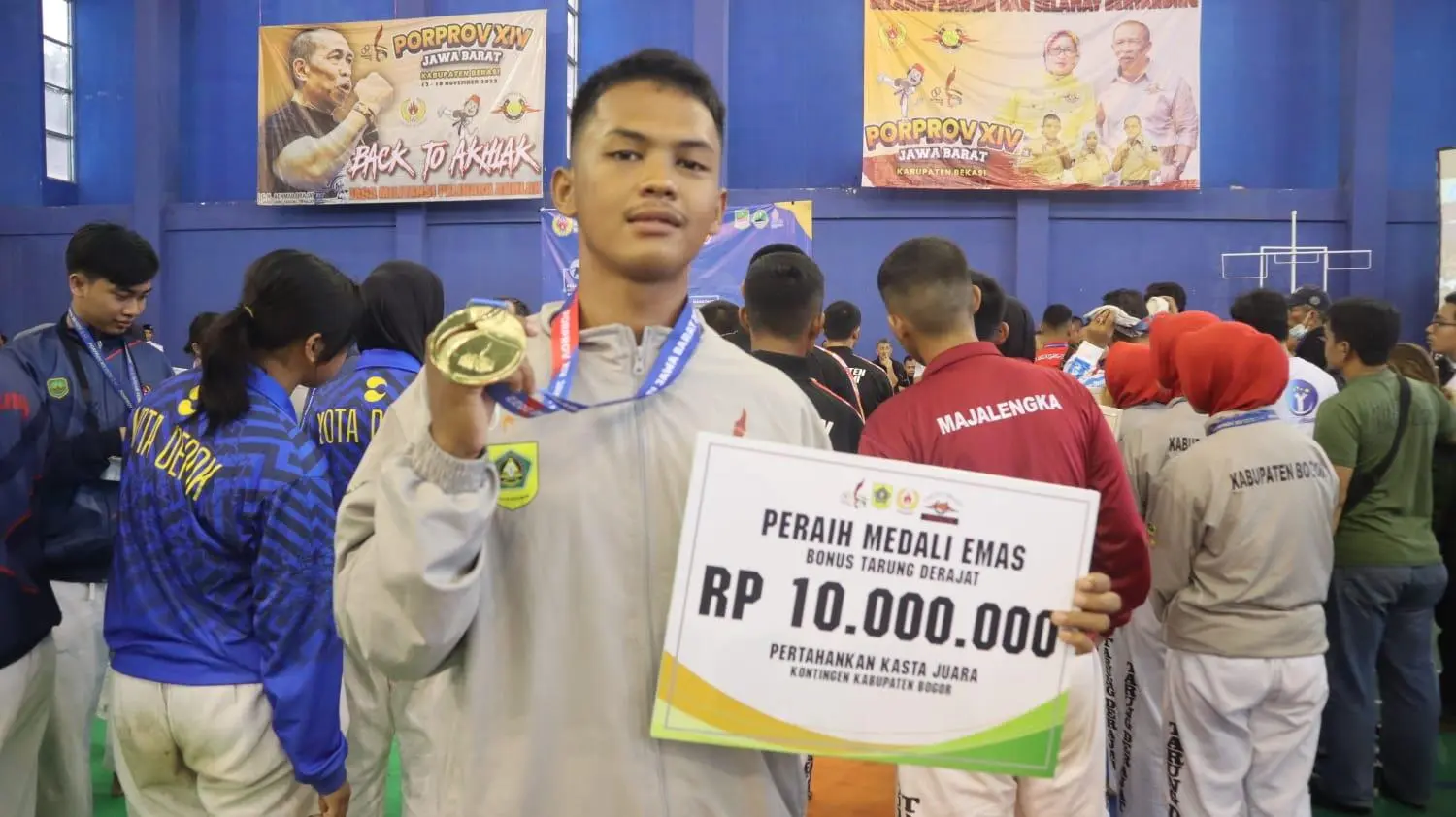 Cabor Tarung Derajat Kabupaten Bogor Genggam Dua Medali Emas
