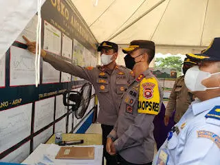 Jelang Hari Raya Idulfitri, Kapolres Kubu Raya Cek Kesiapan Pospam Terminal ALBN