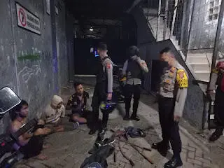 Tim Bima Sat Samapta Polres Purwakarta Amankan 3 Pemuda Diduga Pelaku Tawuran