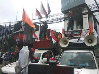 Ini Tuntutan Buruh dan Petani saat Aksi di Kantor Kementerian Perdagangan