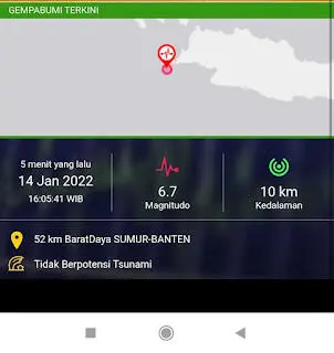 Gempabumi M 6,7 Banten, Beberapa Rumah Warga di Pandeglang Mengalami Kerusakan