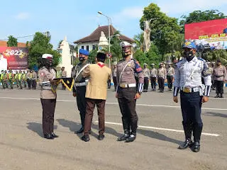 Hadapi Nataru, Polres Ponorogo Lakukan Apel Pasukan Operasi Lilin Semeru 2021