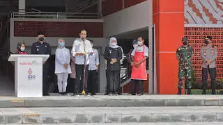 Presiden Jokowi Resmikan Pasar Besar Jatim