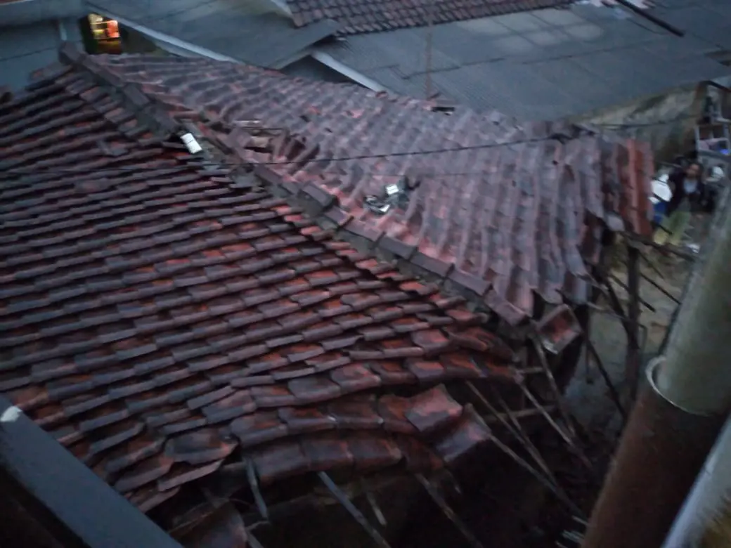 Belasan Rumah di Desa Sukaharja Rusak Parah