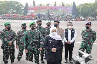 Apel Kontijensi Bencana Alam Forkopimda Jatim