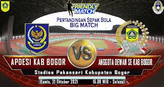 Adepsi Kabupaten Bogor Tanding Sepak Bola dengan Anngota DPRD