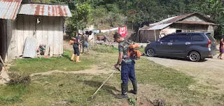 Babinpotdirga Lanud Sam Ratulangi Ajak Warga Tasuka Bersih-bersih Landasan Udara Danau Tondano
