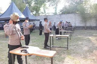 Minimalisir Pelanggaran Polres Ponorogo Adakan Latihan Tembak