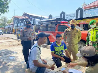 Polres Ponorogo Gelar Operasi Yustisi Gabungan Berhasil Tindak Puluhan Pelanggar Prokes