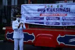Targetkan Akhir September Tuntas, Tim Satgas dan Bus Vaksinasi Dilaunching