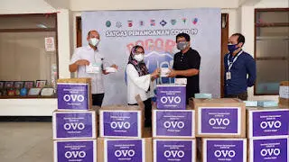 OVO Serahkan Bantuan Untuk Penanganan Covid-19 di Kota Bogor