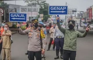 Hari Pertama Ganjil Genap PPKM Level 4, Kota Bogor Cenderung Sepi