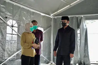 Bima Arya Tinjau Tenda Darurat RSUD dan Tempat Isolasi Berbasis Masyarakat