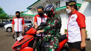 Danrem 061/Sk Dukung Motor Listrik Karya Anak Bangsa