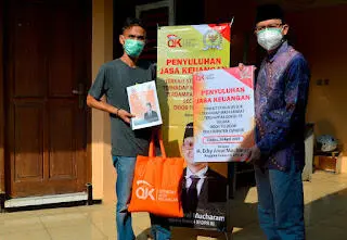 Banyak Kehilangan Pekerjaan, H. Ecky Gandeng OJK Penyuluhan Stimulus kepada Warga Terdampak Covid-19