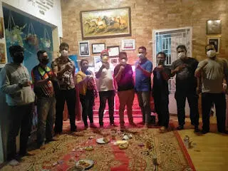 Fahru  Rizal Anggota DPRD FP Golkar Bangun Sinergitas Bersama KNPI Sukaraja beserta  Lintas Ormas