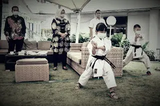 Dua Karateka Cilik Juara Dunia Jadi Tamu Istimewa Bupati Bogor